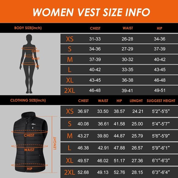 Heated Vest Women Polyester Size Medium Rechargeable Battery Pack - Picture 6 of 6